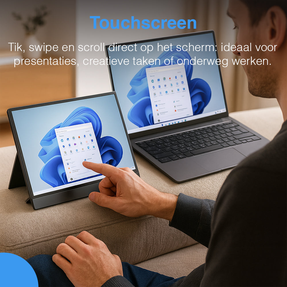 Thingy® Premium Draagbare Monitor 14 Inch Met Touchscreen