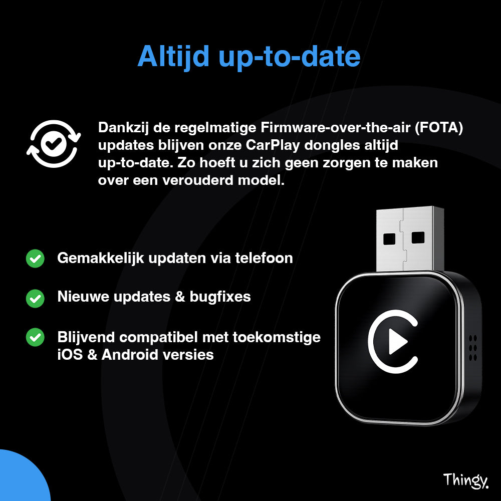 Thingy® Mini 2-in-1 CarPlay Dongle