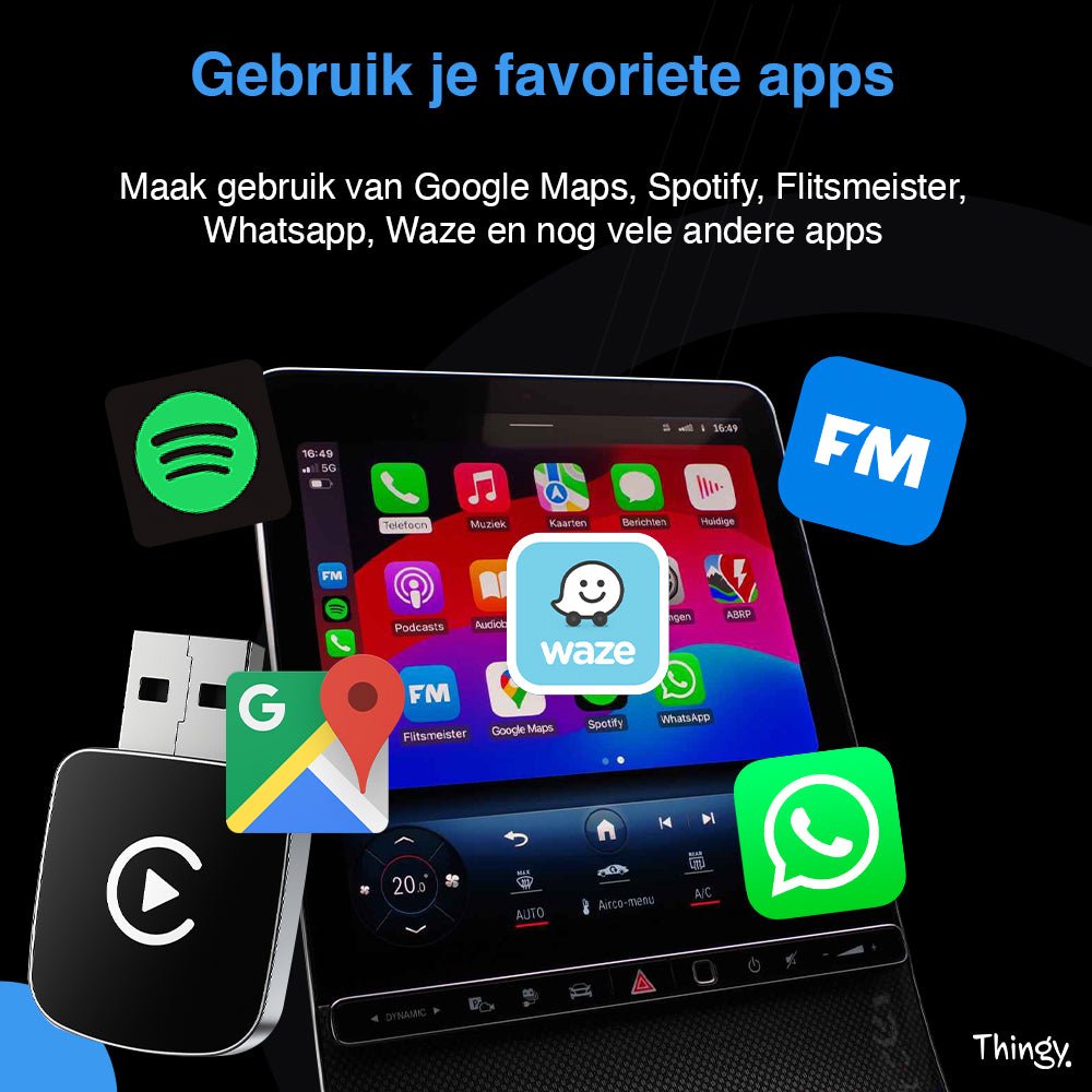 Thingy® Premium 2 - in - 1 CarPlay Dongle - Thingy