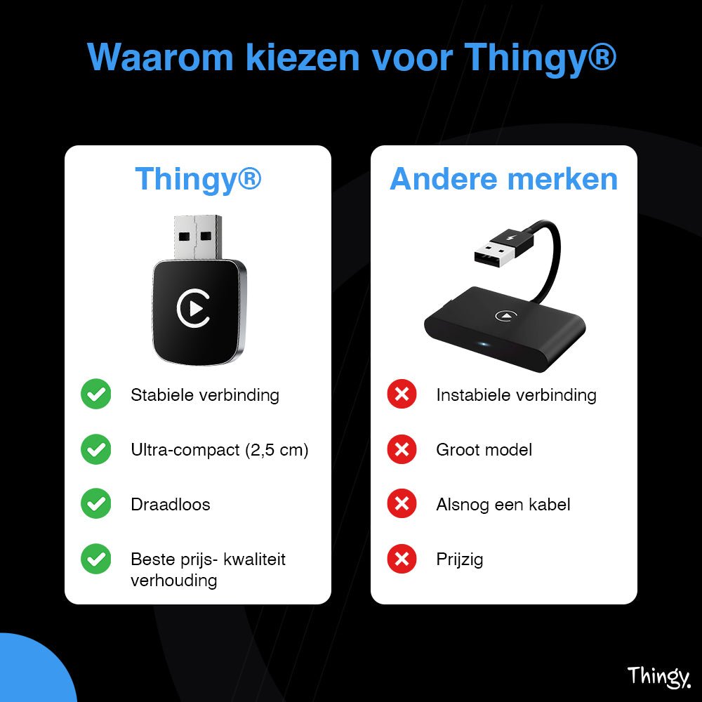 Thingy® Premium 2 - in - 1 CarPlay Dongle - Thingy