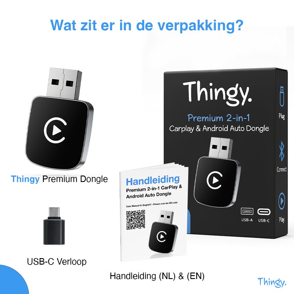 Thingy® Premium 2 - in - 1 CarPlay Dongle - Thingy
