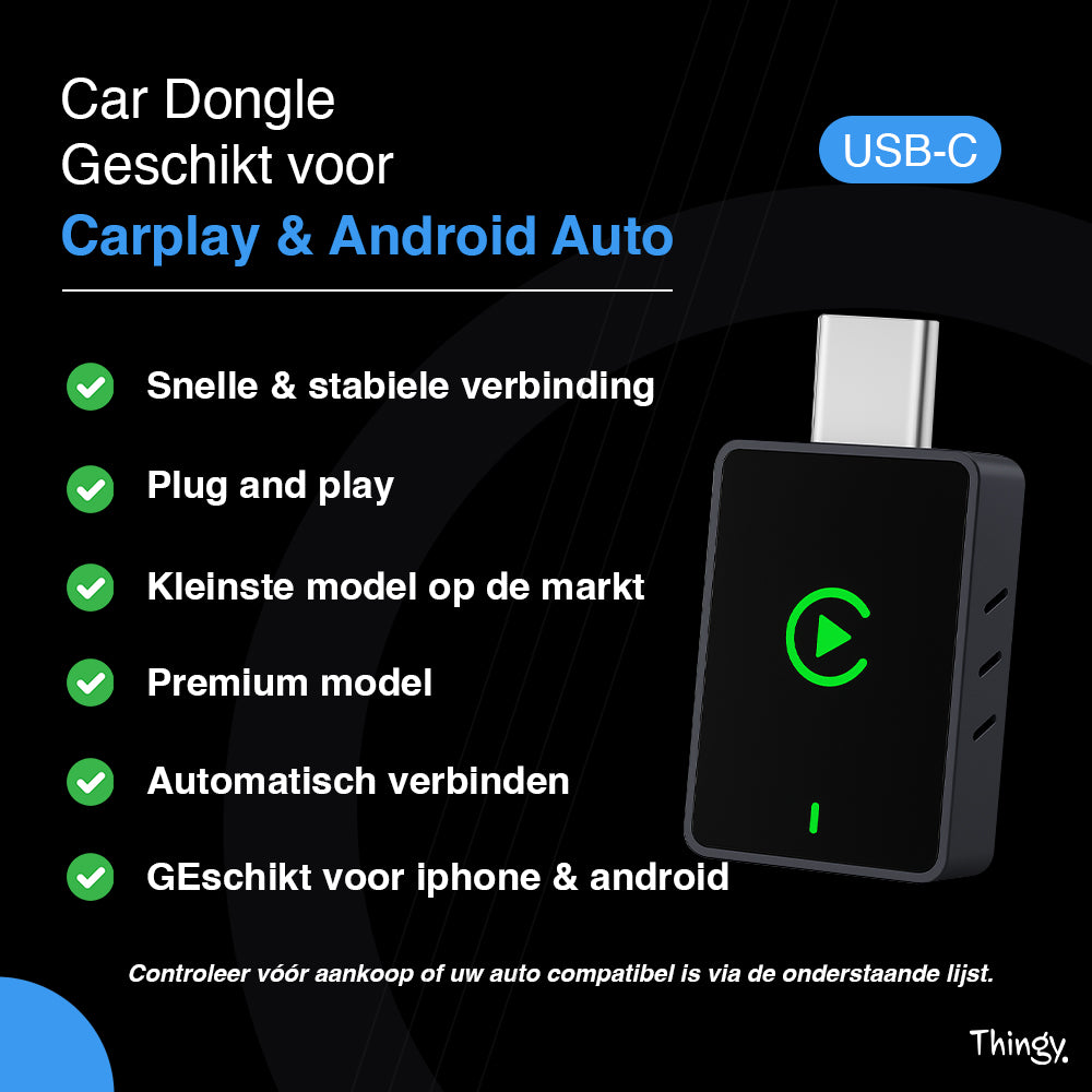 Thingy® USB-C 2-in-1 CarPlay Dongle