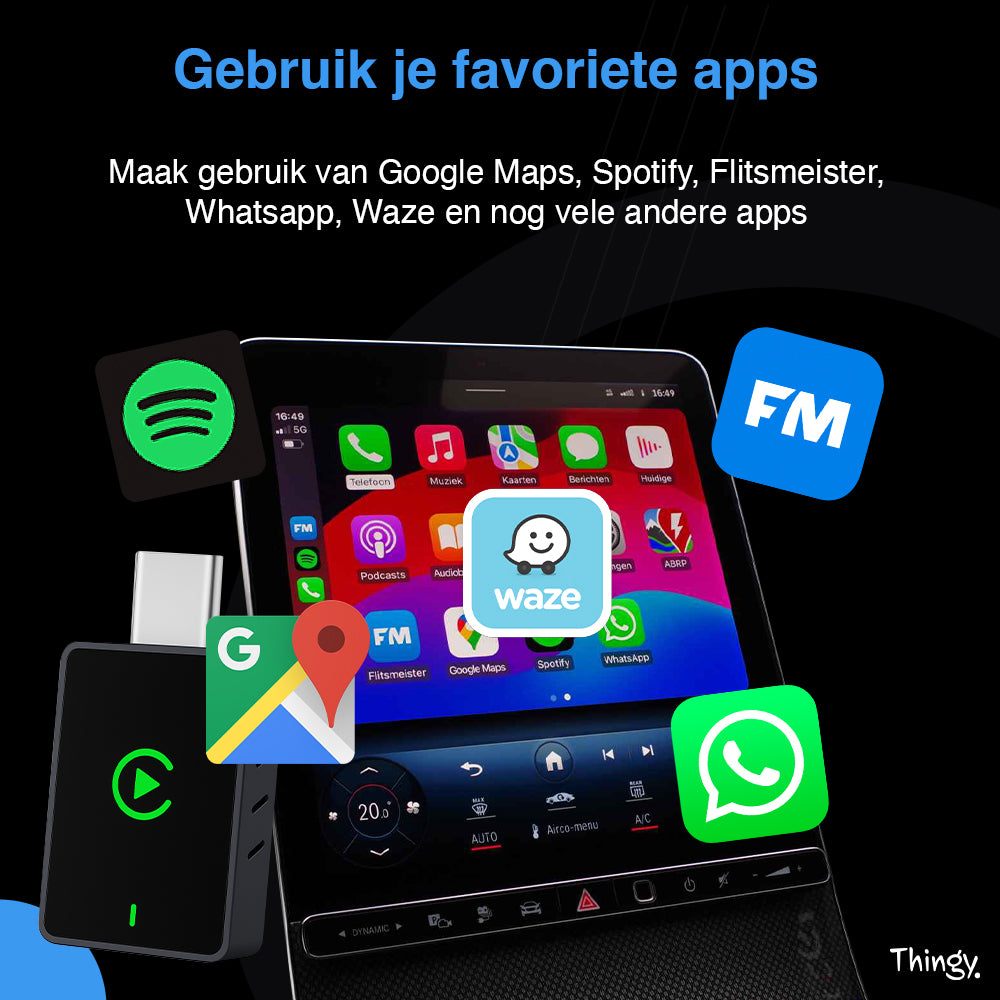 Thingy® USB-C 2-in-1 CarPlay Dongle