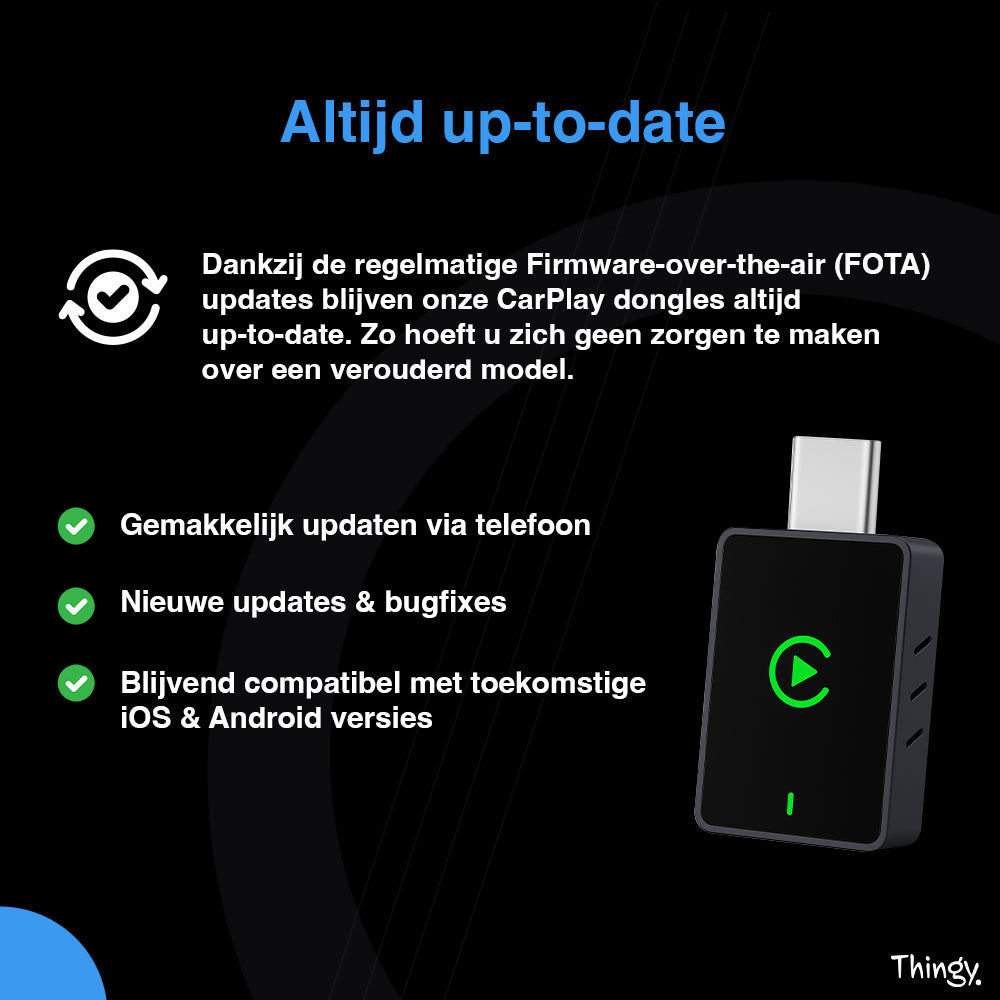 Thingy® USB-C 2-in-1 CarPlay Dongle