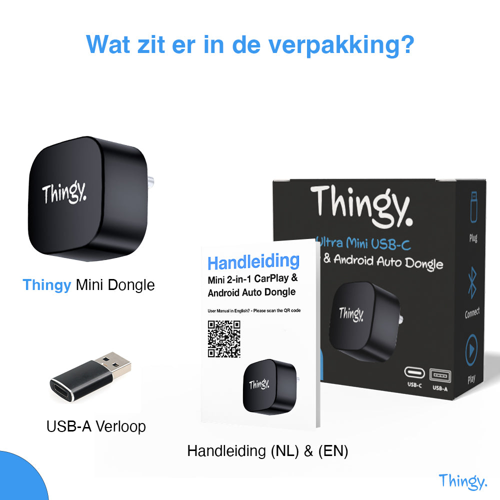 Thingy® Ultra Mini USB-C 2-in-1 CarPlay Dongle