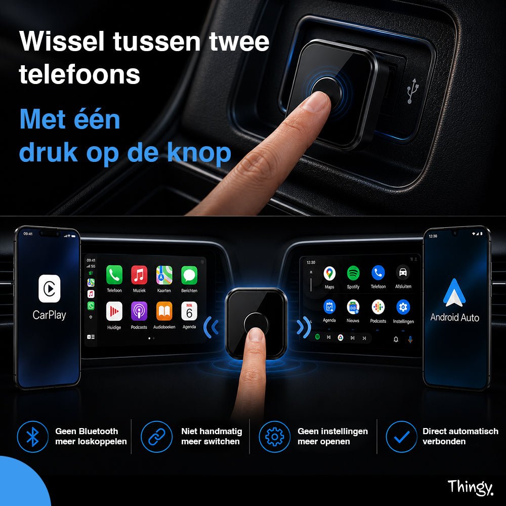 Thingy® Ultra Mini 2 - in - 1 CarPlay Dongle - Thingy