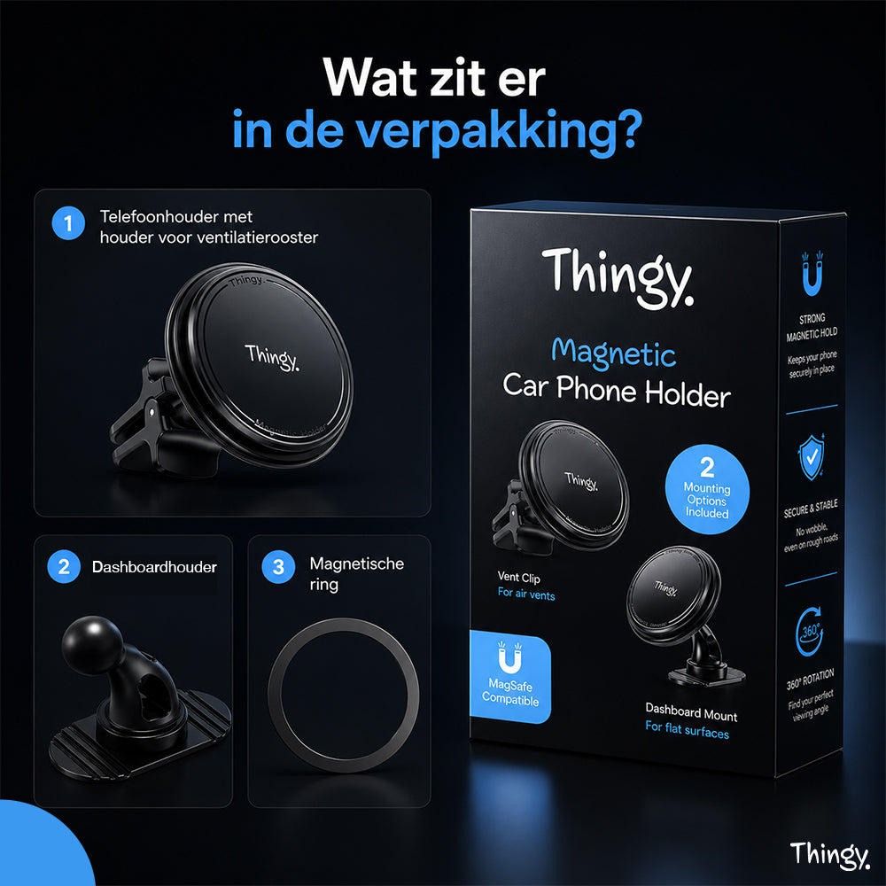 Telefoonhouder Auto | Ventilatie & Dashboard | Magnetisch | MagSafe Compatibel