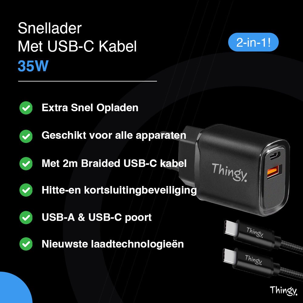 Thingy® 35W Snellader - Thingy