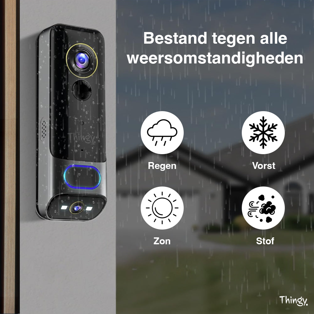 Thingy® Video Deurbel 2K Dual Camera