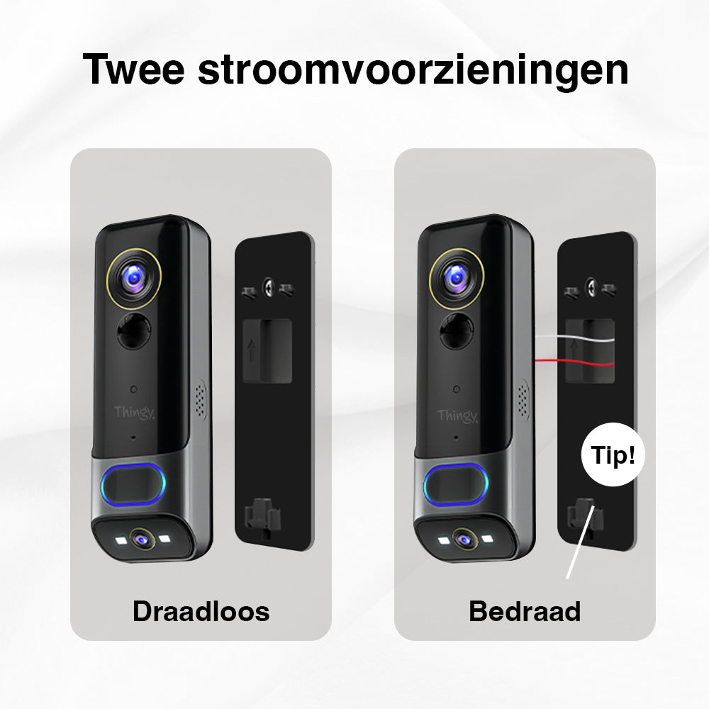Thingy® Video Deurbel 2K Dual Camera