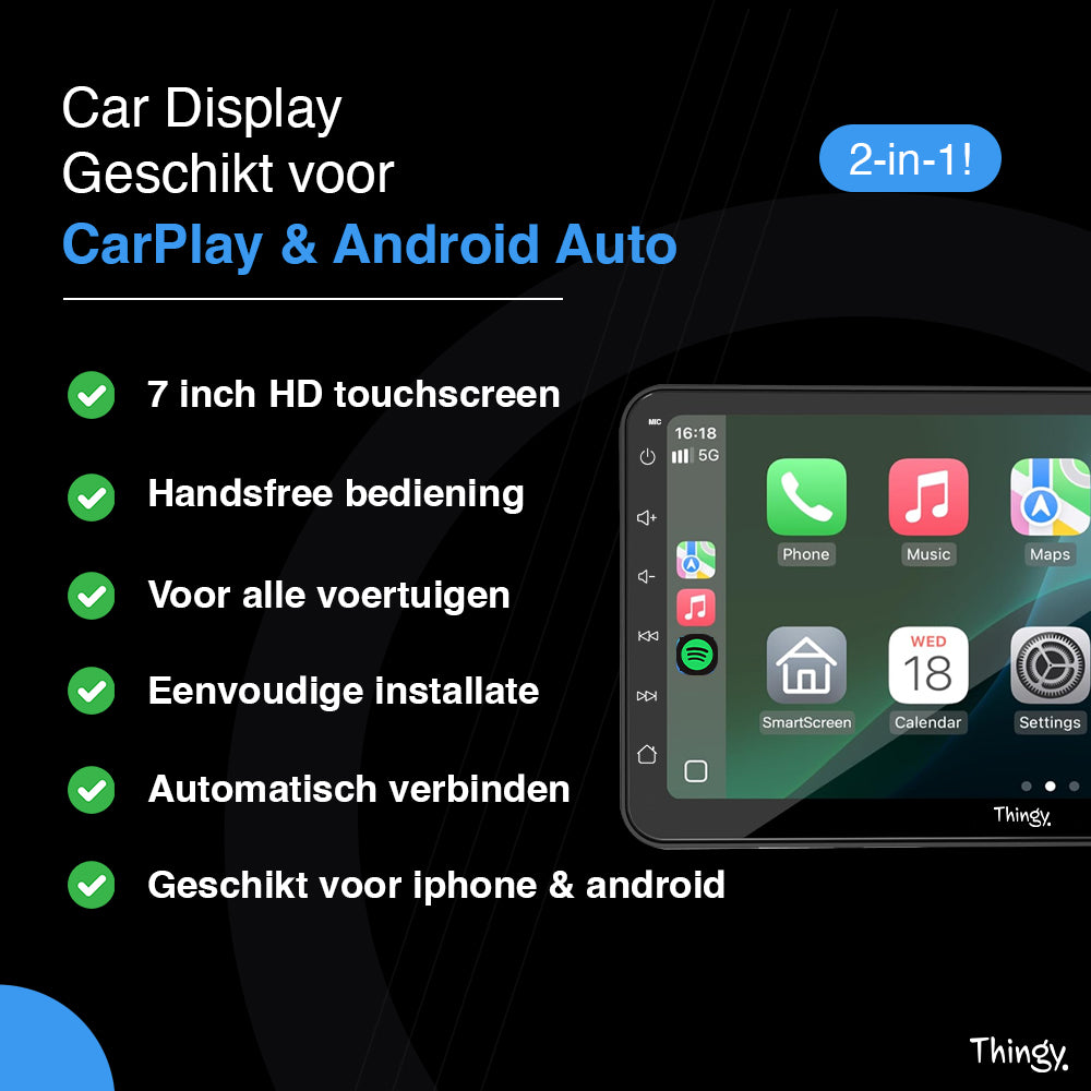 Thingy® Carplay Scherm 7 inch