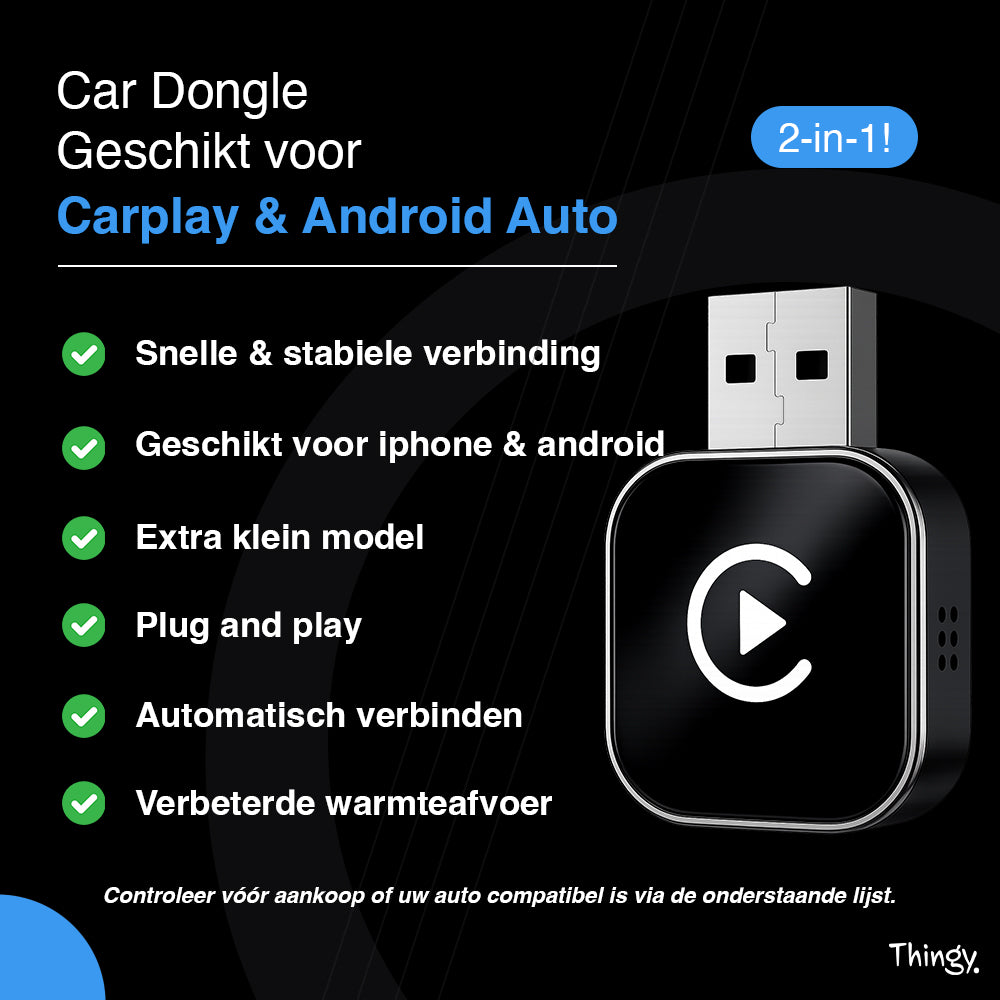 Thingy® Mini 2-in-1 CarPlay Dongle