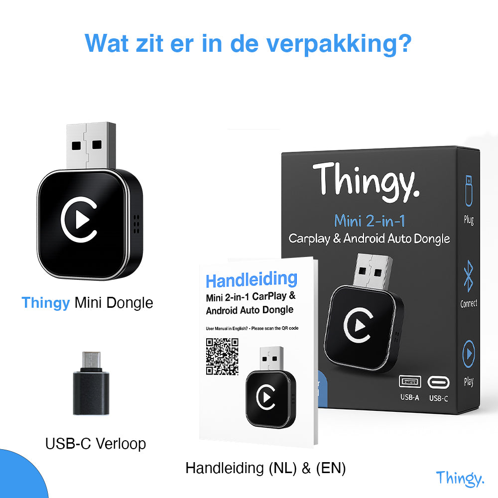 Thingy® Mini 2-in-1 CarPlay Dongle