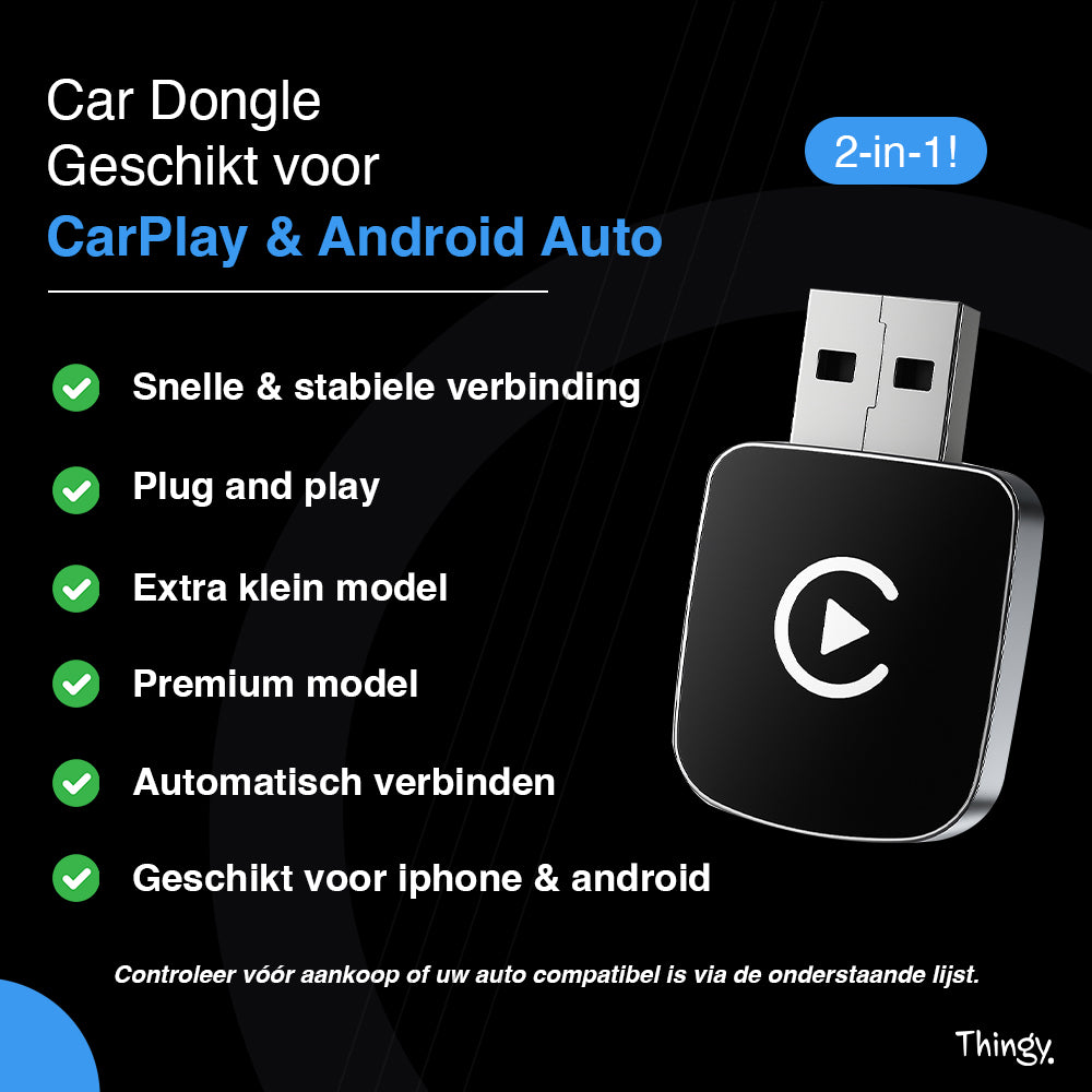 Thingy® Premium 2-in-1 CarPlay Dongle