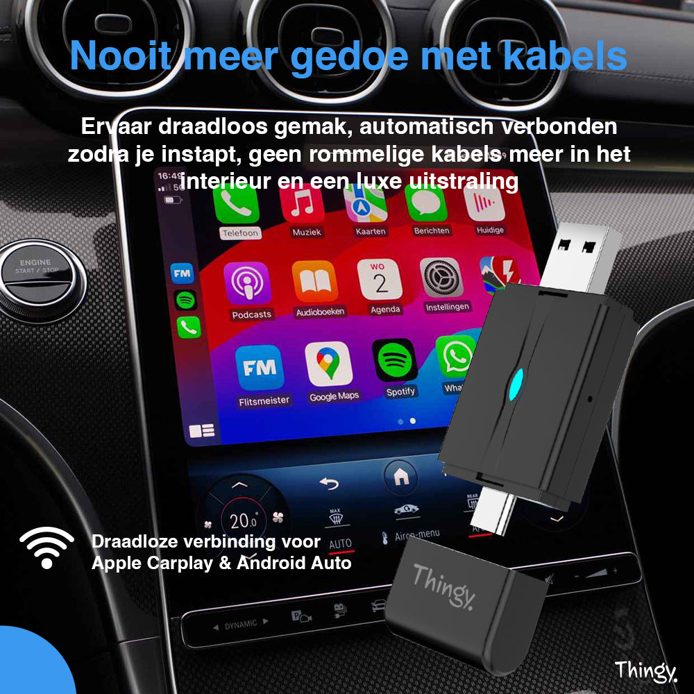 Thingy® 2-in-1 CarPlay Dongle USB-A & USB-C