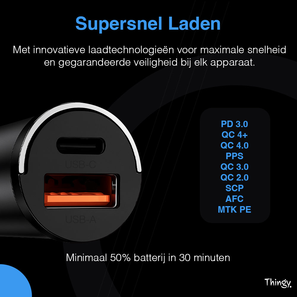 Thingy® Autolader 100W USB-A & USB-C