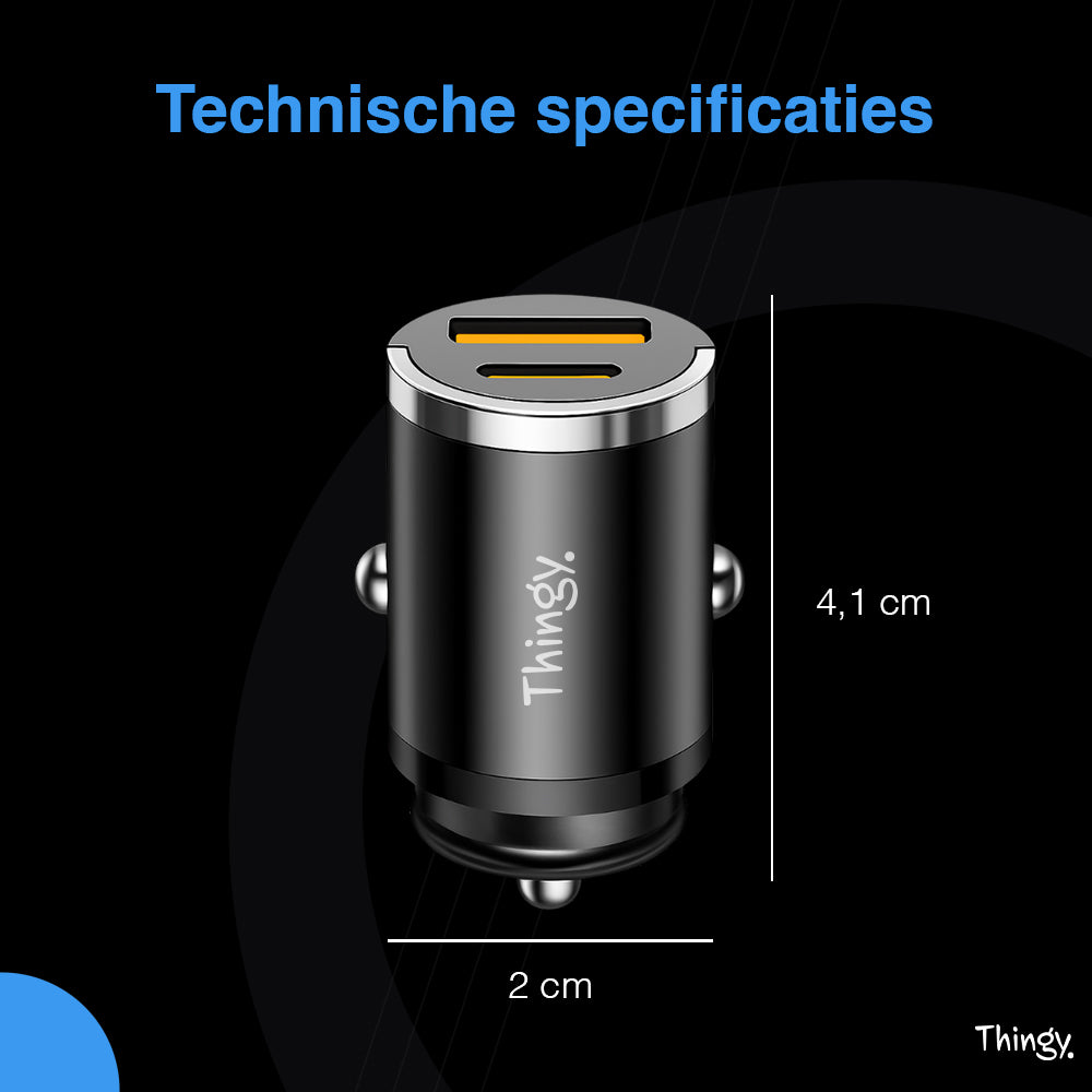 Thingy® Autolader 100W USB-A & USB-C