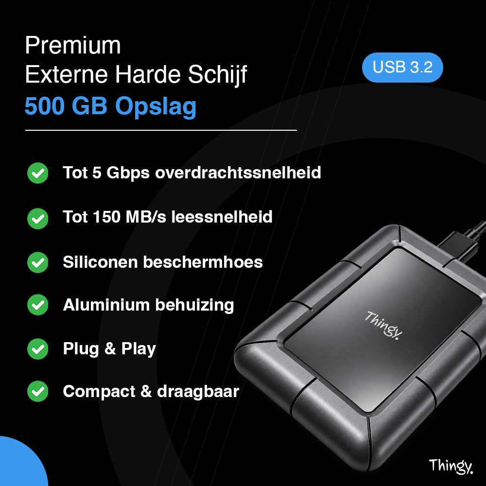 Thingy® Externe Harde Schijf 500 GB | USB-C