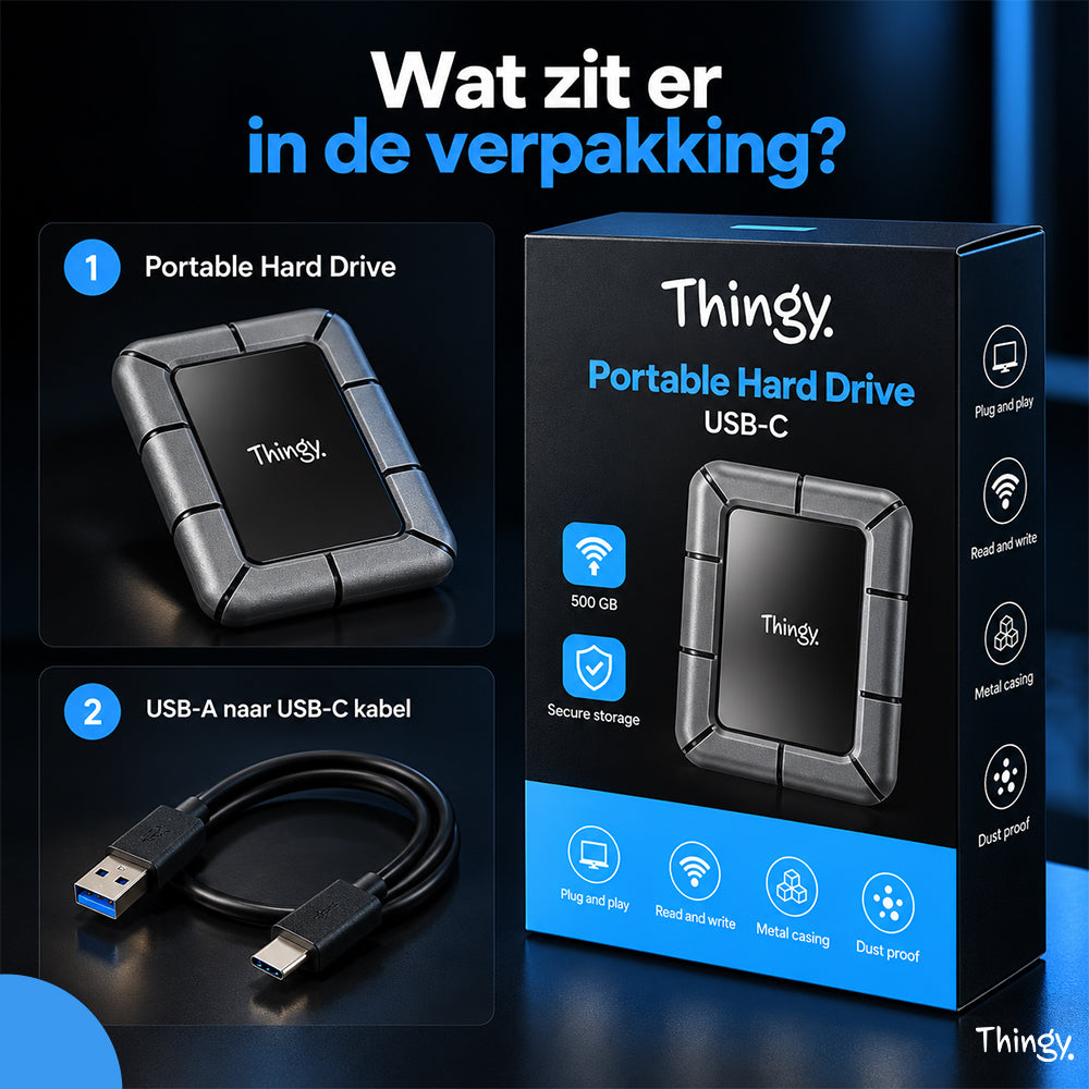 Thingy® Externe Harde Schijf 500 GB | USB-C