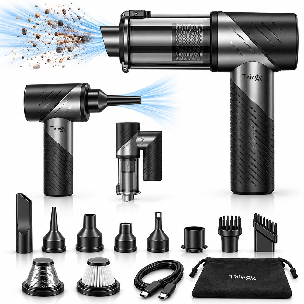 Thingy® Premium 4-in-1 Auto Stofzuiger | Zuigen, Blazen, Opblazen & Vacuüm Trekken - Thingy