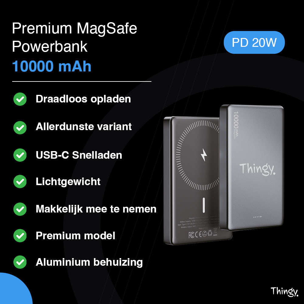 Thingy® Premium Powerbank 10000 mAh | Magsafe
